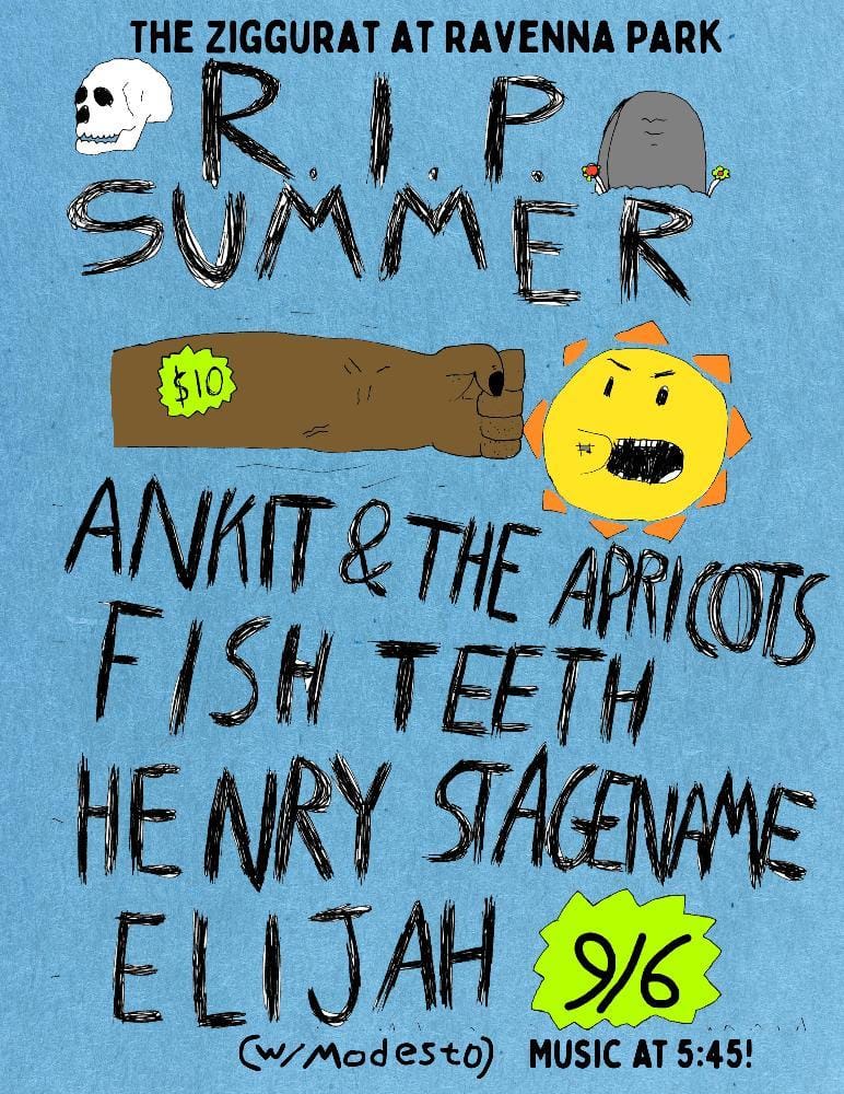 Image of poster with details of the live show